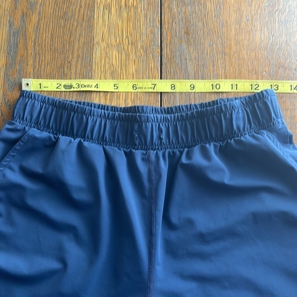 ZYIA Active stretch fabric pants dude pockets elastic waistband blue color - Picture 5 of 12